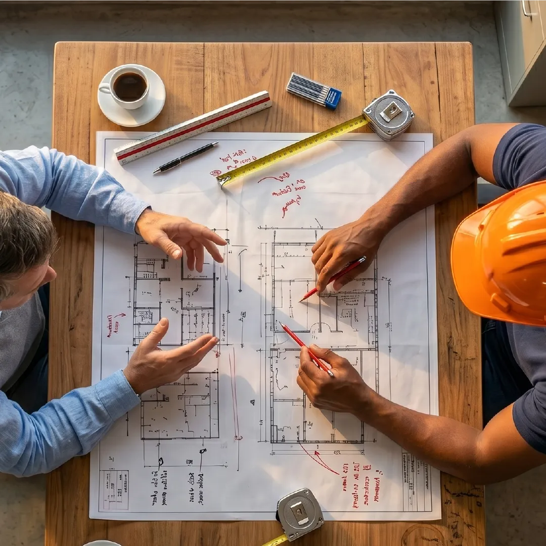Engenheiro em obra AM Engenharia